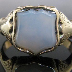Rare Victorian Gold Signet Locket Ring