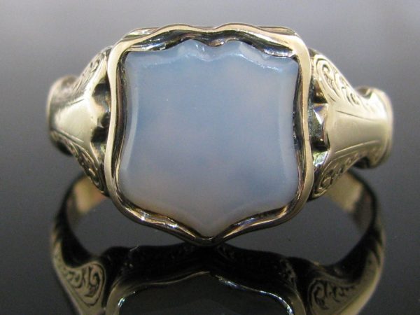 Rare Victorian Gold Signet Locket Ring
