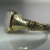 Rare Victorian Gold Signet Locket Ring