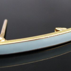 'Something Blue' Enamel Pin in 14k Gold