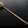 Antique 9k Gold Diamond Lapel Pin