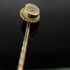 Antique 9k Gold Diamond Lapel Pin