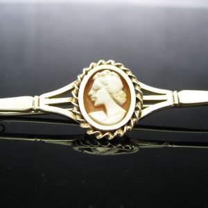 Irish Made Cameo Bar Brooch