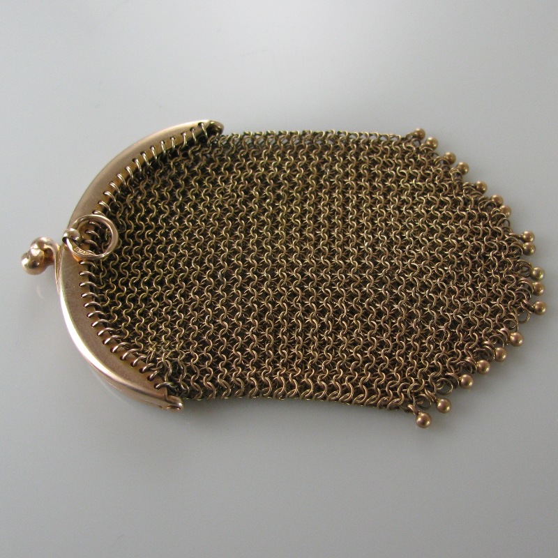 antique gold purse