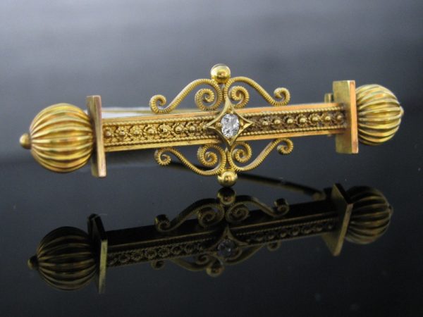 Antique Victorian Diamond Brooch