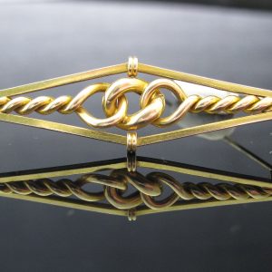 15K Yellow Gold Victorian Bar Brooch