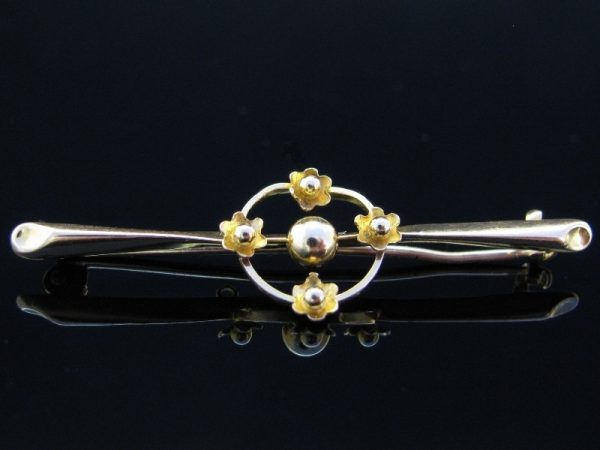 George V Brooch 15k Chester Mark