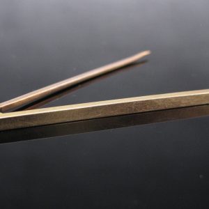 15k Gold Plain Bar Pin Brooch