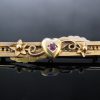 Antique 15k Bar Pin Brooch