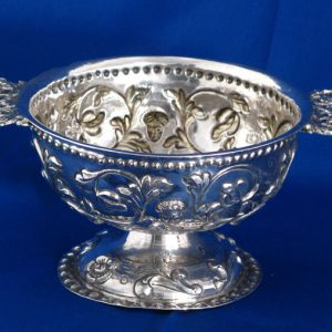 Antique Dutch Silver Brandy Bowl c 1750