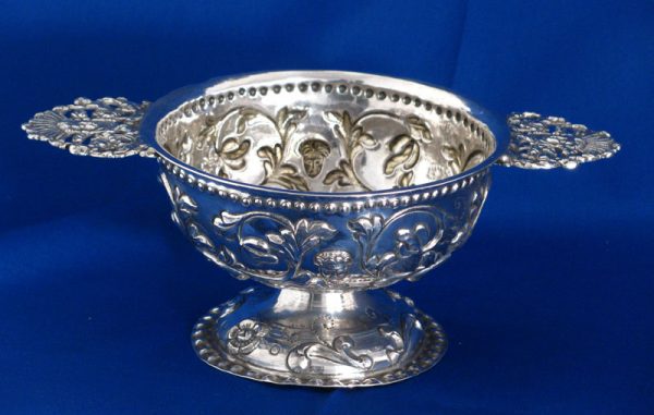 Antique Dutch Silver Brandy Bowl c 1750