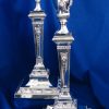 Large and Impressive Pair Silver of Candlesticks