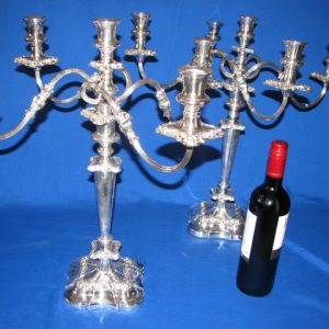 Regency Style Five light Candleabra (Pair)