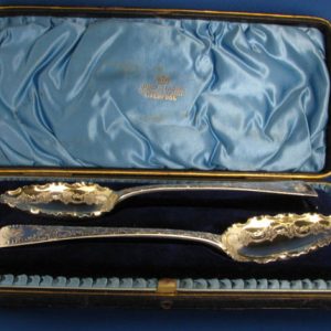 Silver Serving Spoons - Solomon Hougham - 1804