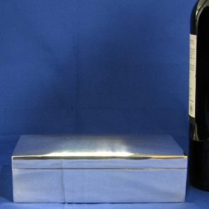 Antique Silver box with Mahogany inlay