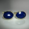 Lapis Lazuli Cufflinks, Gold Cufflinks, For Him, Cufflinks, Fine Jewellery, Galway, Ireland, The Antiques Room