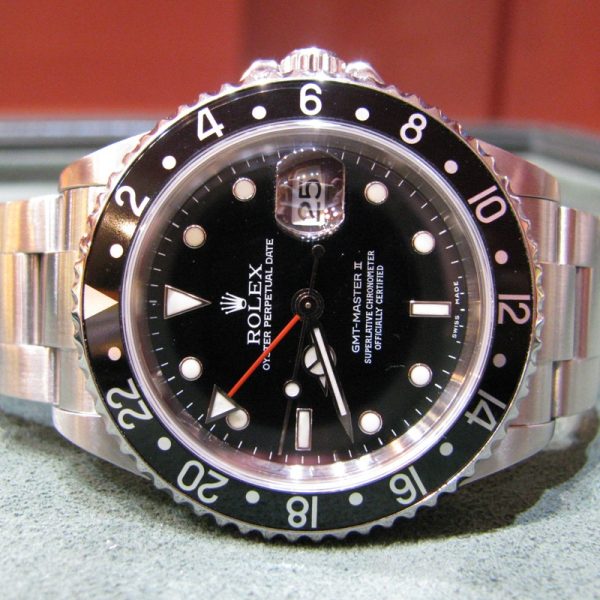 SOLD – Gents Rolex GMT Master II – 16710T – Rare Model | The Antiques Room