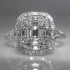 Diamond Cluster Ring in 18k White Gold