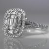 Diamond Cluster Ring in 18k White Gold