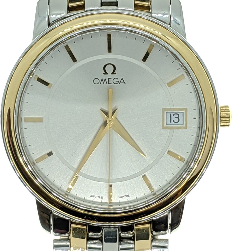 SOLD – OMEGA DE VILLE Prestige – 1998 – Stainless Steel \u0026 Gold | The  Antiques Room
