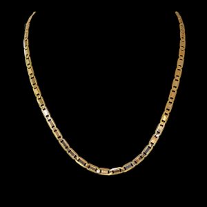 Vintage Flat Link Chain in 18k Gold