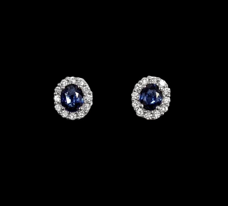 Blue cluster earrings 2025