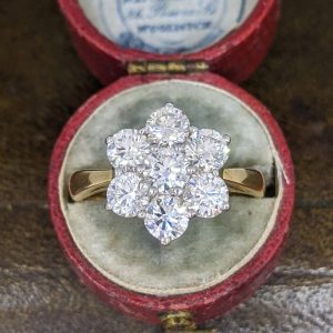 Diamond Cluster Ring in 18k Gold - 2.0ct