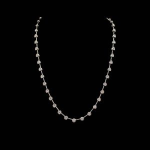 Classic Diamond Necklace in 18k Gold - 2.0cts