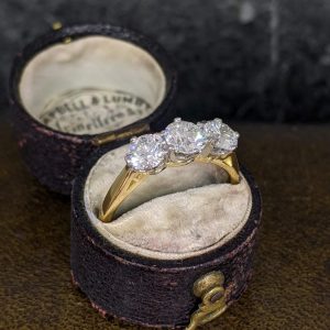 Three Stone Diamond Ring- 1.54cts - GIA Cert