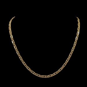 Vintage Flat Link Chain in 18k Gold