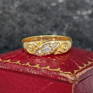 Victorian Diamond Set Ring in 18k Gold