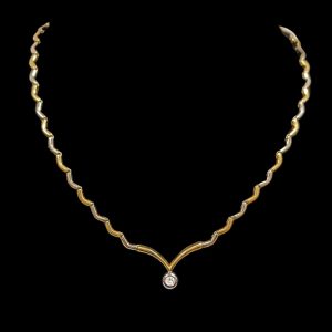 Vintage Diamond Set Necklace in18k Gold