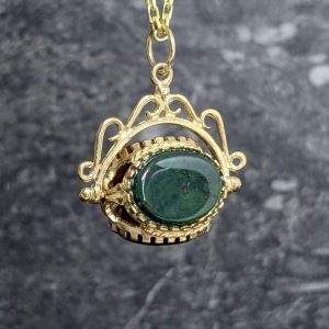 Vintage Swivel Fob Pendant - 9k Gold