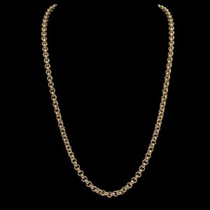 Vintage Heavy Belcher Link Chain in 9k Gold
