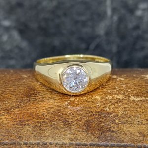 Antique Old Euro Cut Solitaire in 18k Gold - 0.5ct