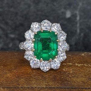 Coming Soon - Fabulous 4ct Colombian Emerald and Diamond Ring