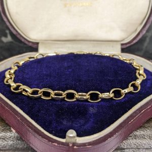 Vintage Oval Link Bracelet in 9k Gold - 1993