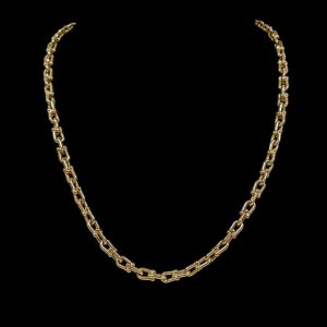 Fancy Link Chain in 14k Gold