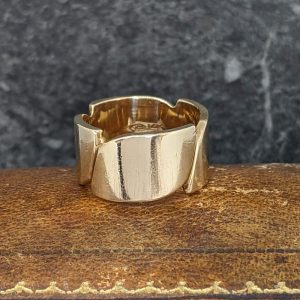 Vintage Chunky Gold Band -14k