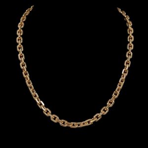 Outstanding Antique Cable Link Chain in 14k Gold
