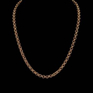 Vintage Heavy Belcher Link Chain in 9k Rose Gold - 18"
